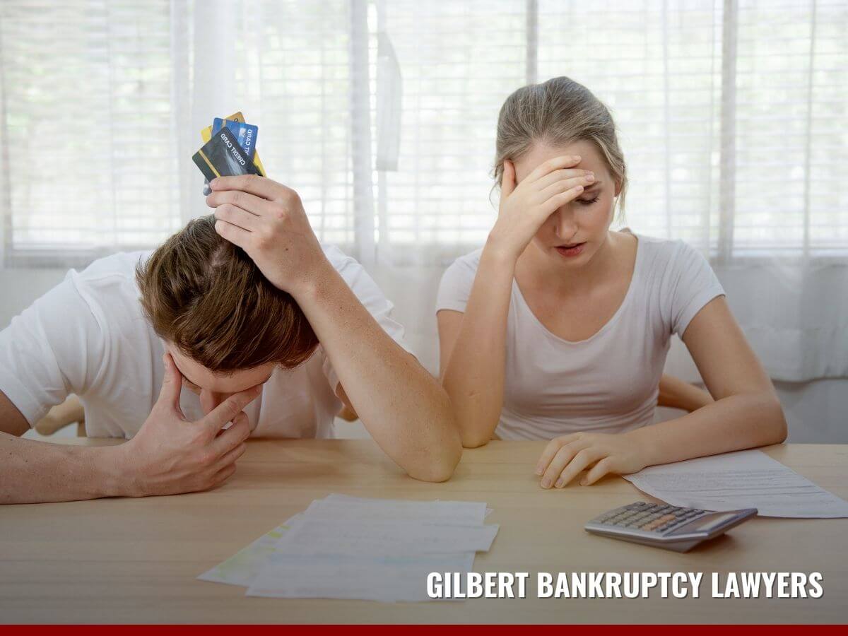 Worried married couple with financial problems with a foreclosure letter